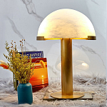 Настольная лампа c абажуром в форме купола из натурального камня  Heavenly Harmony варинант исполнения - 3 | Loft Concept в Ульяновске