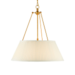 Подвесной светильник светодиодный с фактурным тканевым конусообразным абажуром White Fabric Lampshade варинант исполнения - 1 | Loft Concept в Ульяновске