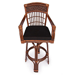 Барный стул из ротанга Eloise коричневый варинант исполнения - 2 | Loft Concept в Ульяновске