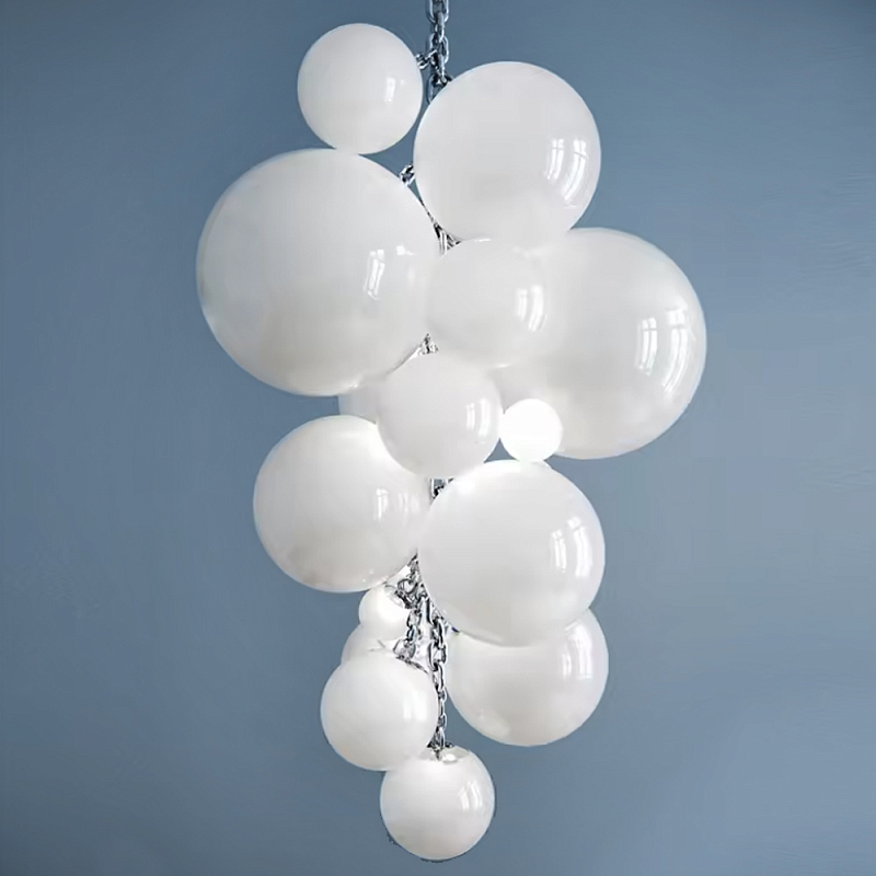 Люстра Grape Balls Белое стекло  Белый в Ульяновске | Loft Concept 