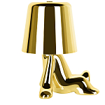 Настольная лампа фигурная золотого цвета с гладким абажуром Высота 17 см Sophia варинант исполнения - 4 | Loft Concept в Ульяновске