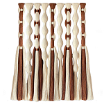 Дизайнерский Декор на стену с кисточками из хлопковых нитей wall panel Thread brushes варинант исполнения - 4 | Loft Concept в Ульяновске