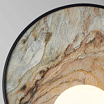 Бра круглое с каменным диском в металлической раме Sandstone Painting варинант исполнения - 2 | Loft Concept в Ульяновске