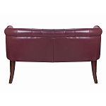 Диван из натуральной кожи на 4-х деревянных ножках из массива бука Chloe Leather Seating vine варинант исполнения - 3 | Loft Concept в Ульяновске