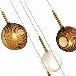 Люстра светодиодная с сферическими стеклянными плафонами Splatter варинант исполнения - 4 | Loft Concept в Ульяновске