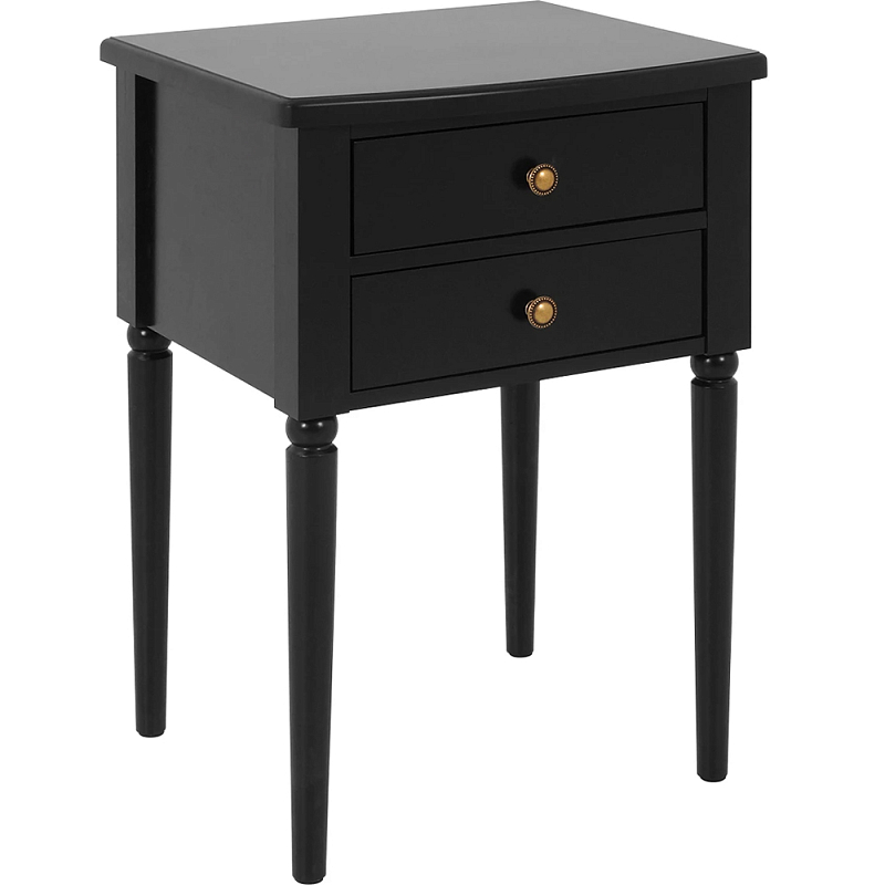 Прикроватная тумба Вlues Black Черный в Ульяновске | Loft Concept 