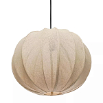 Подвесной светильник с бежевым тканевым абажуром Modern Textured Table Lamp варинант исполнения - 2 | Loft Concept в Ульяновске