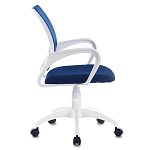 Офисное кресло с основанием из белого пластика Desk chairs Blue варинант исполнения - 3 | Loft Concept в Ульяновске