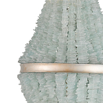 Люстра с каскадом из стеклянных декоративных элементов Shining Sea Glass варинант исполнения - 1 | Loft Concept в Ульяновске