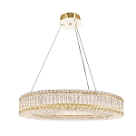 Люстра подвесная круглая из прозрачного хрусталя с золотым корпусом Selfsufficient варинант исполнения - 6 | Loft Concept в Ульяновске