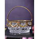 Корзиночка из прозрачного стекла с бронзовой ручкой Eden Garden варинант исполнения - 4 | Loft Concept в Ульяновске