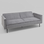 Диван современный вельветовый прямой Worcester Серый варинант исполнения - 4 | Loft Concept в Ульяновске