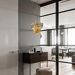 Люстра конусовидная с каскадом из разноцветных круглых подвесов Key Lustar варинант исполнения - 4 | Loft Concept в Ульяновске