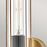 Бра для ванных комнат с прозрачным цилиндрическим плафоном на круглом основании Hinkley варинант исполнения - 4 | Loft Concept в Ульяновске