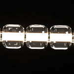 Люстра линейная с 6-ю прозрачными стеклянными плафонами округлой формы HANDLE GRAPE варинант исполнения - 5 | Loft Concept в Ульяновске