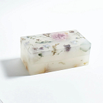 Шкатулка из эпоксидной смолы с цветами белая Epoxy Resin Rectangular Box White варинант исполнения - 3 | Loft Concept в Ульяновске