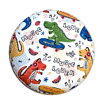 Пуф детский круглый с принтом Dinosaurs CHILDHOOD варинант исполнения - 3 | Loft Concept в Ульяновске