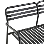 Скамья из алюминия Mack Metal Bench Black варинант исполнения - 4 | Loft Concept в Ульяновске