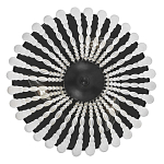 Потолочный светильник круглый с стеклянными бусинами Uniformity варинант исполнения - 1 | Loft Concept в Ульяновске