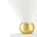 Бра с бело-золотыми плафоном в форме конуса Light Source варинант исполнения - 1 | Loft Concept в Ульяновске