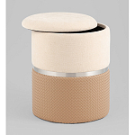 Пуф Mauldine с ящиком бежевый с экокожей варинант исполнения - 2 | Loft Concept в Ульяновске