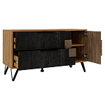 ТВ-тумба с  2-мя ящиками и закрытыми полками Stone Effect варинант исполнения - 4 | Loft Concept в Ульяновске