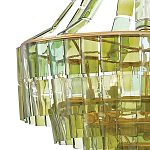 Люстра круглая каскадная Explosion of Green Shades зеленое стекло варинант исполнения - 1 | Loft Concept в Ульяновске