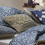 Постельное белье темно-синего цвета с рисунком Blossom Essence Sophie варинант исполнения - 6 | Loft Concept в Ульяновске