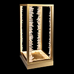 Настольная лампа прямоугольная с декоративными элементами в виде кристаллов Smooth Shine варинант исполнения - 1 | Loft Concept в Ульяновске