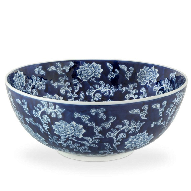 Салатник Bowl Chinoiserie Белый Синий в Ульяновске | Loft Concept 