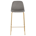 Барный стул на золотистых ножках VENDRAMIN Grey варинант исполнения - 2 | Loft Concept в Ульяновске