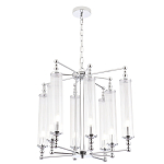 Люстра с 8-ю прозрачными цилиндрическими плафонами Jeanette варинант исполнения - 5 | Loft Concept в Ульяновске