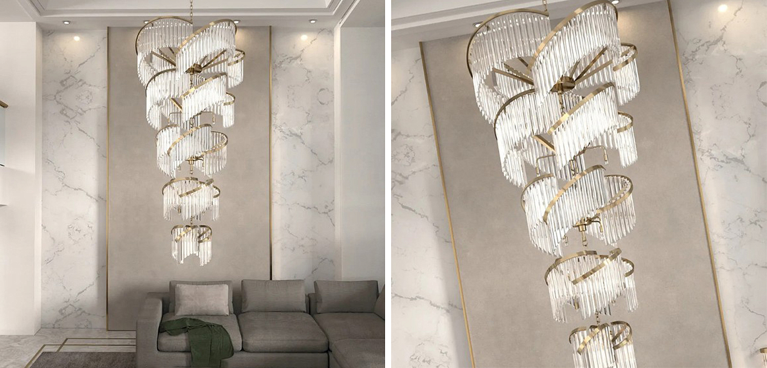 Большая Многоярусная Люстра для Высокого потолка Odeon Large Tiered Chandelier Большая Многоярусная Люстра для Высокого потолка Odeon Large Tiered Chandelier - Loft-Concept в Ульяновске