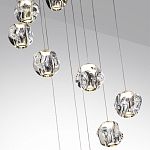 Люстра каскадня с 12-ю прозрачными шарообразными плафонами Bubbles Bocci варинант исполнения - 6 | Loft Concept в Ульяновске