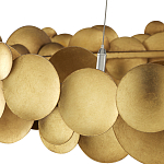 Люстра круглая из многослойных золотых дисков Metal Disc Chandelier варинант исполнения - 3 | Loft Concept в Ульяновске