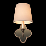 Бра с белым текстильным абажуром и фигурным основанием с зеркальной вставкой Vitorino варинант исполнения - 25 | Loft Concept в Ульяновске