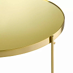 Кофейный столик овальный золотой Modern Mirror Gold Table варинант исполнения - 3 | Loft Concept в Ульяновске
