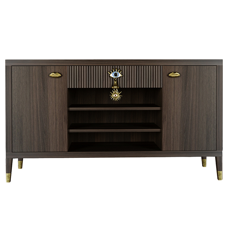 Комод-буфет Elsa Dreams Walnut с открытыми полками Орех Комод-буфет Elsa Dreams Walnut с открытыми полками Орех в Ульяновске | Loft Concept