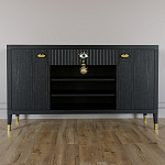 Комод-буфет Elsa Dreams Black с открытыми полками   варинант исполнения - 6 | Loft Concept в Ульяновске