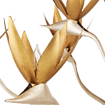 Люстра с плафонами в виде цветов Golden Bird of Paradise варинант исполнения - 1 | Loft Concept в Ульяновске