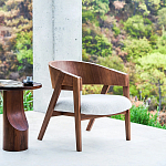 Приставной столик из массива дерева Walnut варинант исполнения - 10 | Loft Concept в Ульяновске