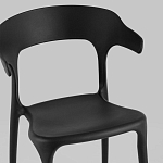 Черный стул из прочного PP-пластика JORIS варинант исполнения - 6 | Loft Concept в Ульяновске