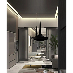 Подвесной вязаный черный светильник «Лампа Марракеша» варинант исполнения - 4 | Loft Concept в Ульяновске