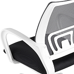 Офисное кресло с основанием из белого пластика Desk chairs Black варинант исполнения - 7 | Loft Concept в Ульяновске