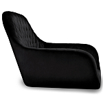 Барный стул вращающийся со спинкой и подлокотниками Douglas Rhombus Черный Велюр варинант исполнения - 2 | Loft Concept в Ульяновске