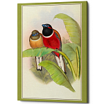 Постер на холсте с изображением птиц Blooming Birds Poster варинант исполнения - 6 | Loft Concept в Ульяновске