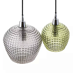 Подвесной светильник каскадный с 2-мя рельефными плафонами Cascade with Relief Lampshades варинант исполнения - 4 | Loft Concept в Ульяновске