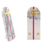 Сувенир Погон МВД из натурального камня мрамор Souvenir Epaulets варинант исполнения - 2 | Loft Concept в Ульяновске