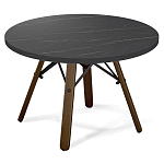 Стол журнальный c круглой столешницей на четырех коричневых ножках Charm Coffee Table варинант исполнения - 1 | Loft Concept в Ульяновске