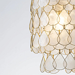 Подвесной светильник с декором из натуральной морской ракушки Iridescent Light варинант исполнения - 4 | Loft Concept в Ульяновске